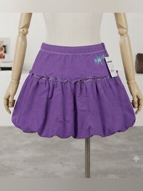 Zumiez Girls Size: Small Purple Ruffled Skirt NWT